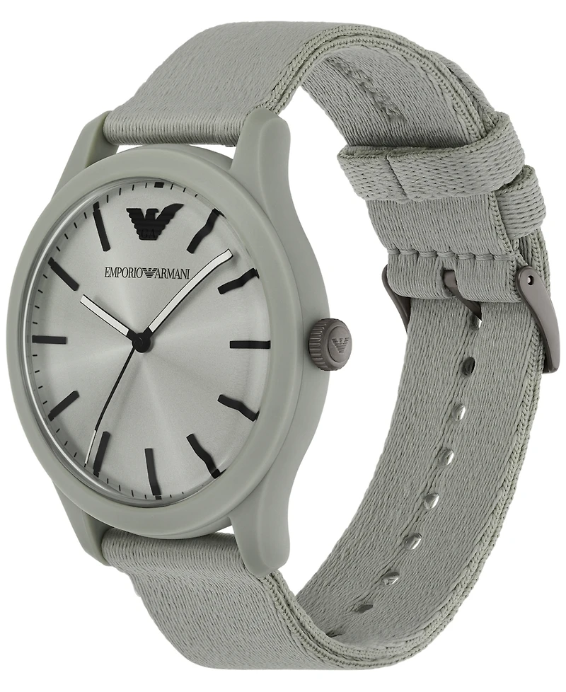 Emporio Armani Men's Tide Ocean Material Strap Watch 45mm