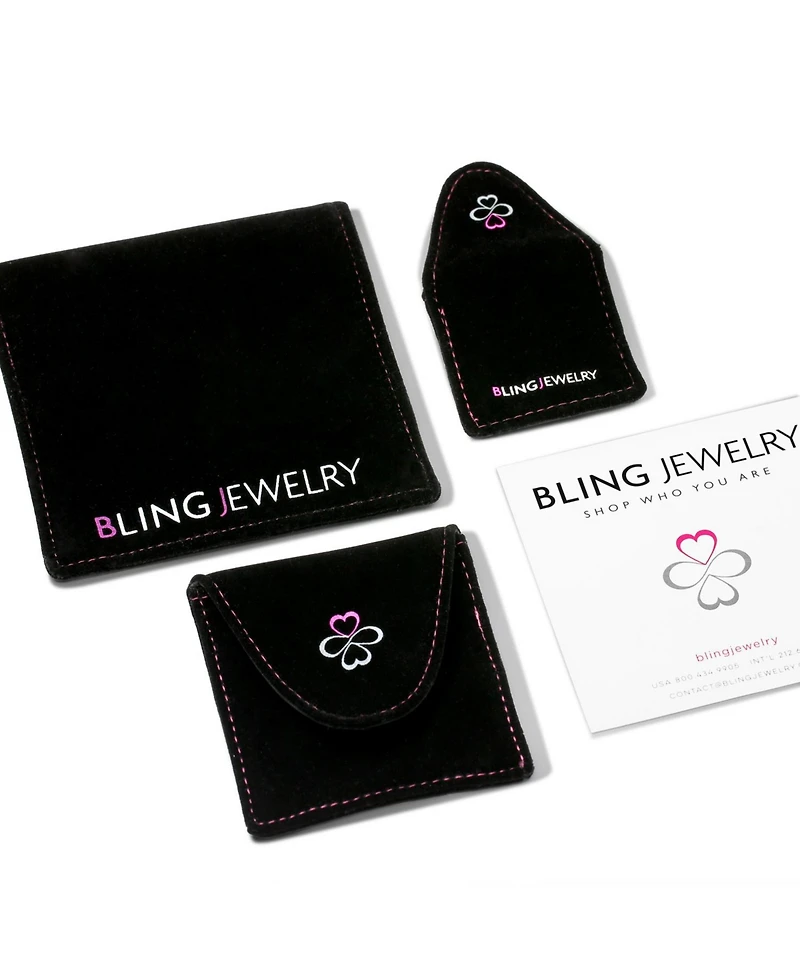 Bling Jewelry Classic Oval Cz Hoop Earrings Black Rose Gold Sterling Silver .60 Inch