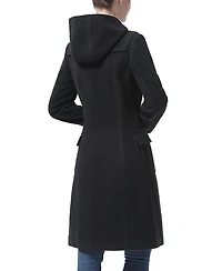 kimi + kai Women's Avani Wool Blend Hooded Toggle Coat