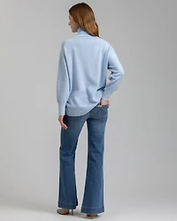 Pietro Brunelli Maternity Oversized Puffy Long Sleeve Emerald Sweater