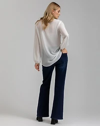 Pietro Brunelli Maternity Slim Fit Hi-Rise Flare Jeans with Elastic Waistband