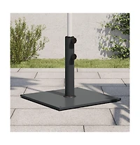 vidaXL Umbrella Base Dark Grey Steel, Iron Medium Heavy Weight Endurance
