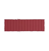 vidaXL Sun Lounger Cushion Wine Red 78.7"x19.7"x1.2" Fabric