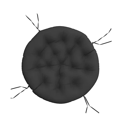 vidaXL Round Cushion Black 39.4"x4.3" Oxford Fabric