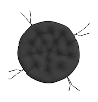 vidaXL Round Cushion Black 39.4"x4.3" Oxford Fabric