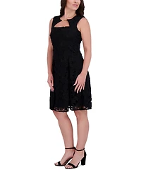 kensie Women's Guipure Lace Cutout Dress