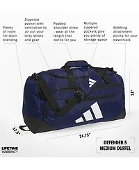 adidas Men's Defender Logo Duffel Bag