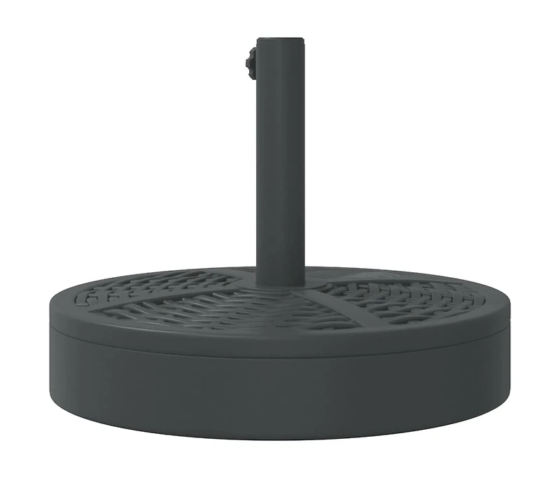 vidaXL Parasol Base Black Pe (Polyethylene), Concrete, Iron 55.1 lbs