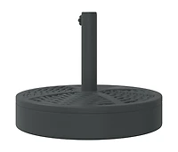 vidaXL Parasol Base Black Pe (Polyethylene), Concrete, Iron 55.1 lbs
