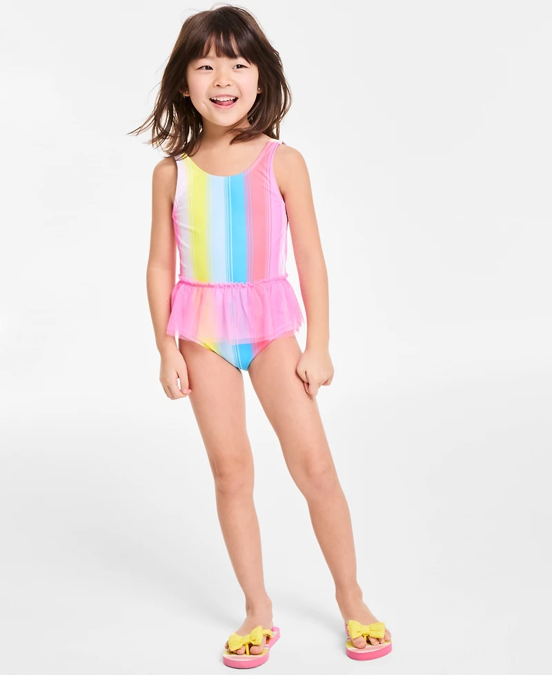 Epic Threads Toddler And Little Girls Striped Tutu One-Piece Swimsuit, Exclusively at Macy's