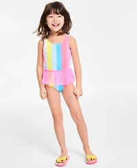 Epic Threads Toddler And Little Girls Striped Tutu One-Piece Swimsuit, Exclusively at Macy's