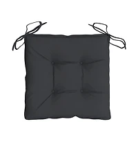 vidaXL Chair Cushions 6 pcs Black 19.7"x19.7"x2.8" Oxford Fabric