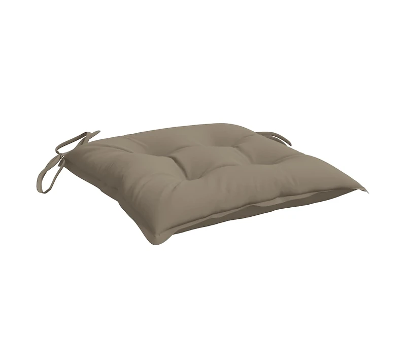 vidaXL Chair Cushions 4 pcs Taupe 15.7"x15.7"x2.8" Oxford Fabric