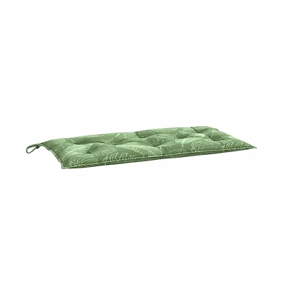 Garden Bench Cushion Leaf Pattern 39.4"x19.7"x2.8" Oxford Fabric