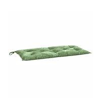 Garden Bench Cushion Leaf Pattern 39.4"x19.7"x2.8" Oxford Fabric