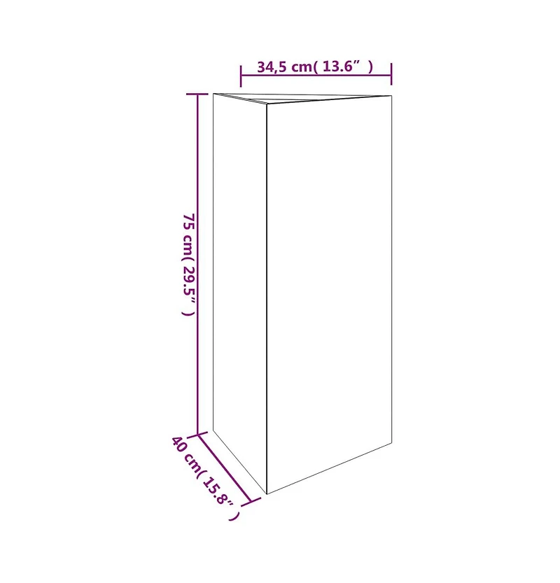 Garden Planter 15.7"x13.6"x29.5" Corten Steel