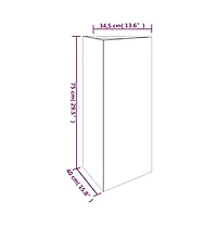 Garden Planter 15.7"x13.6"x29.5" Corten Steel