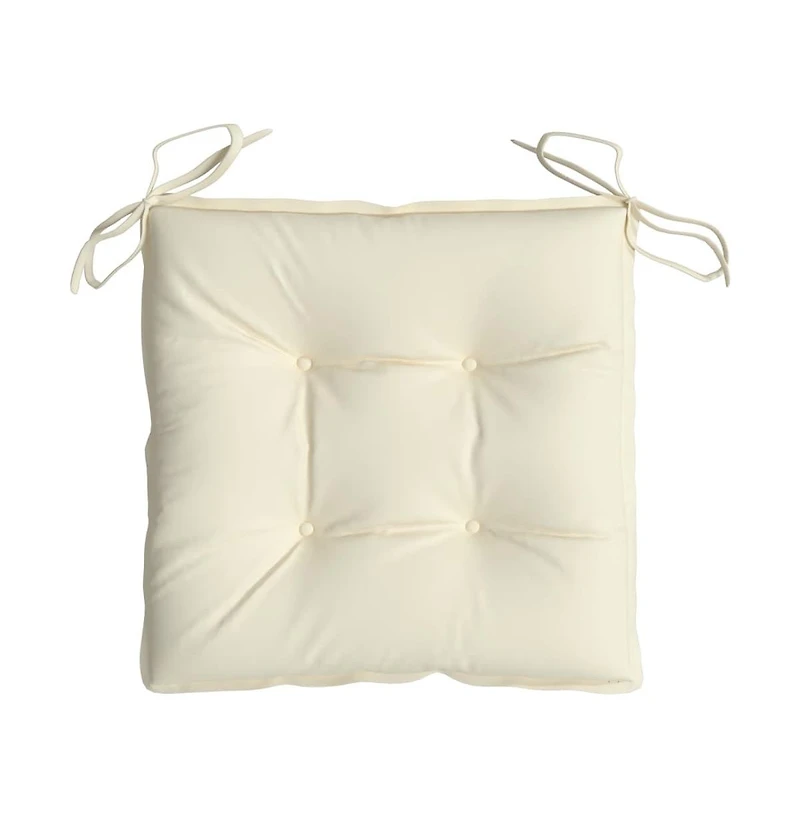 vidaXL Chair Cushions 4 pcs Cream White 19.7"x19.7"x2.8" Oxford Fabric