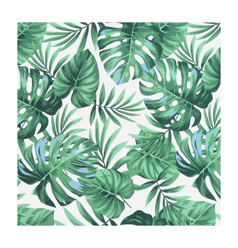 Sun Lounger Cushion Leaf Pattern Oxford Fabric