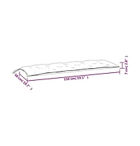 vidaXL Garden Bench Cushion Multicolor 59.1"x19.7"x2.8" Oxford Fabric