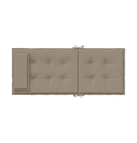 vidaXL Highback Chair Cushions pcs Taupe Oxford Fabric