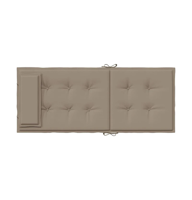 vidaXL Highback Chair Cushions 6 pcs Taupe Oxford Fabric