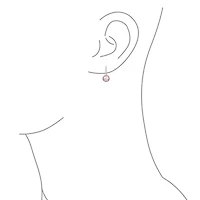 Bling Jewelry Simple Iridescent Peacock Freshwater Cultured Pearl Round Drop Ball Earrings Sterling Silver