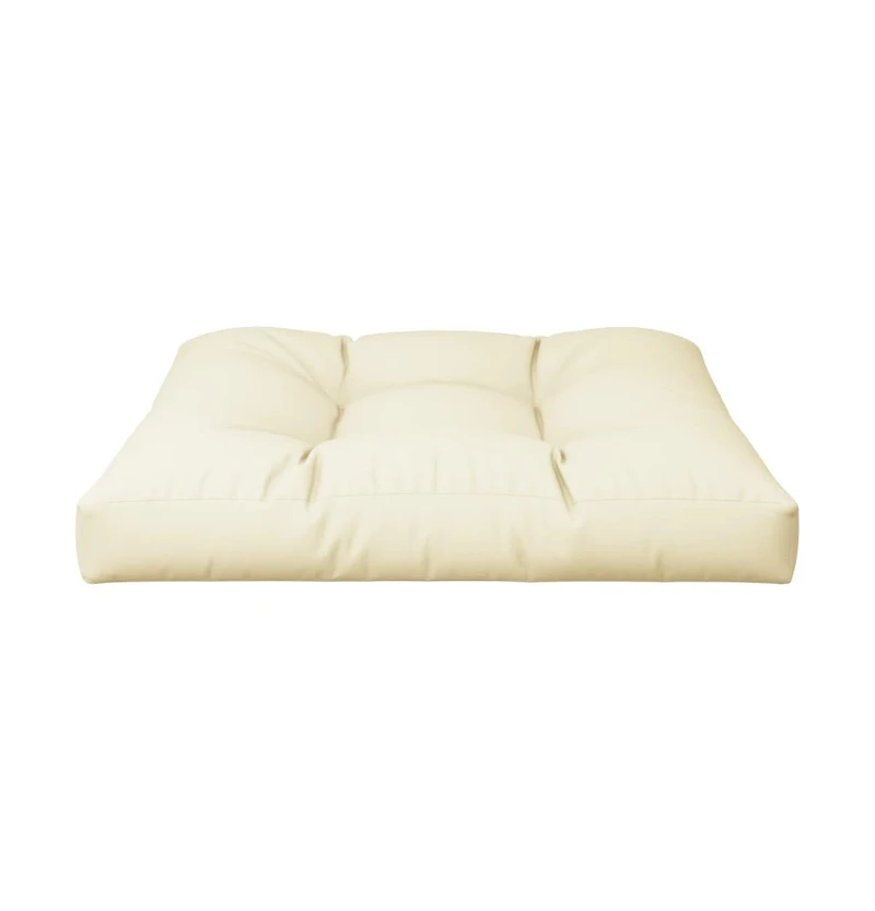 vidaXL Pallet Cushion Cream 31.5"x31.5"x4.7" Fabric