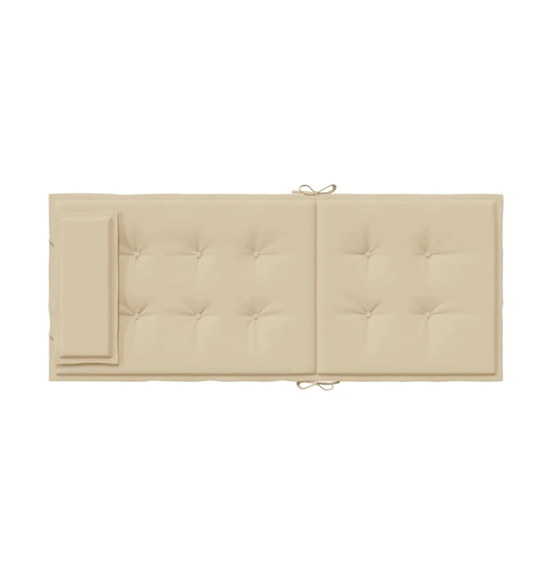 vidaXL Highback Chair Cushions 6 pcs Beige Oxford Fabric