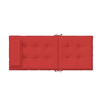 vidaXL Highback Chair Cushions 4 pcs Red Oxford Fabric