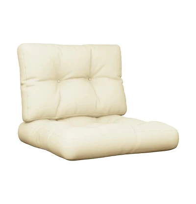 Pallet Cushions 2 pcs Cream Fabric