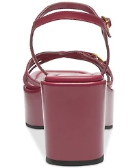 Coach Women's Ginny Leather Platform Sandals
