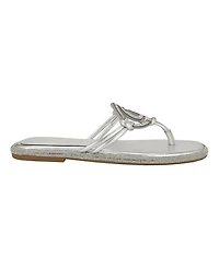 Guess Women's Saima G Cutout Rhinestone Flat Sandals