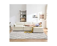 gaomon Heinen 113.39" Velvet Sofa