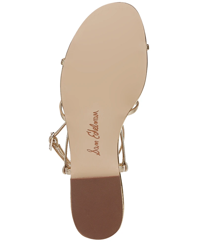 Sam Edelman Women's Elina Ankle-Strap Flat Sandals
