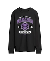 Airwaves Men's Black Panther Wakanda Long Sleeve T-Shirt