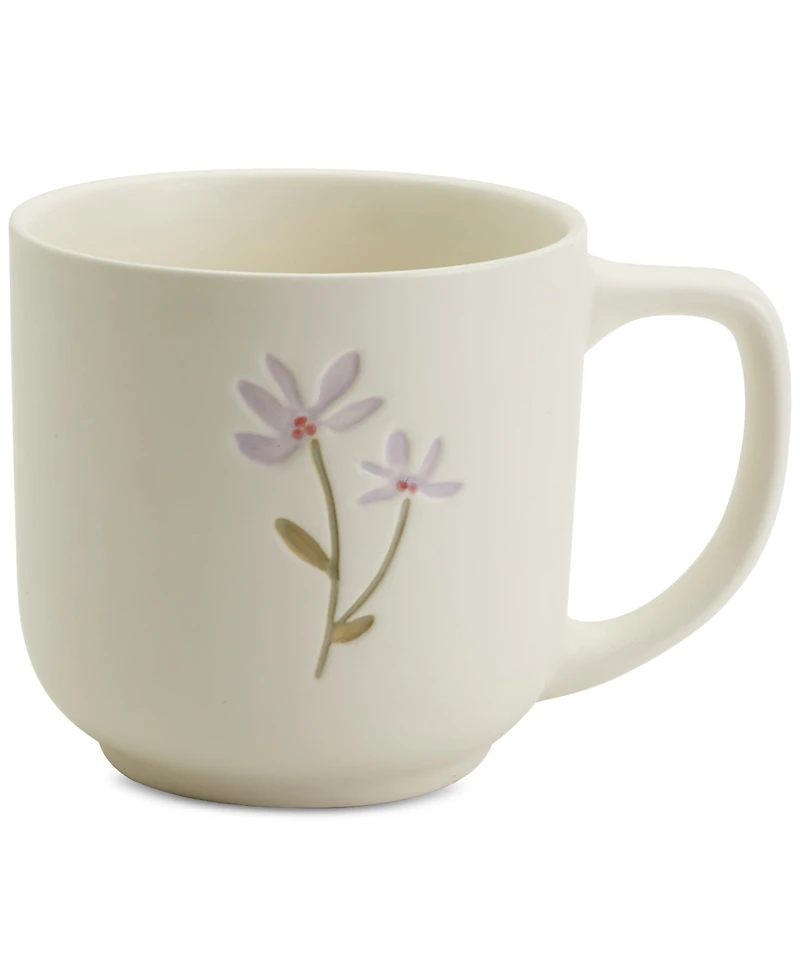Haven Assorted Floral Stoneware Mugs, Set of 4