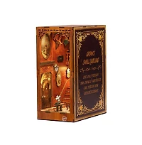 Hansilk Diy Book Nook Kit - Diy Miniature House Kit Dollhouse Booknook Tiny House Decor 3D Wooden Puzzle, Bookshelf Decor, Gifts (The Green Lodge