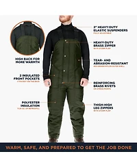 RefrigiWear Big & Tall Men s Iron-Tuff Insulated Bib Overalls -50°F Cold Protection, Durable Workwear
