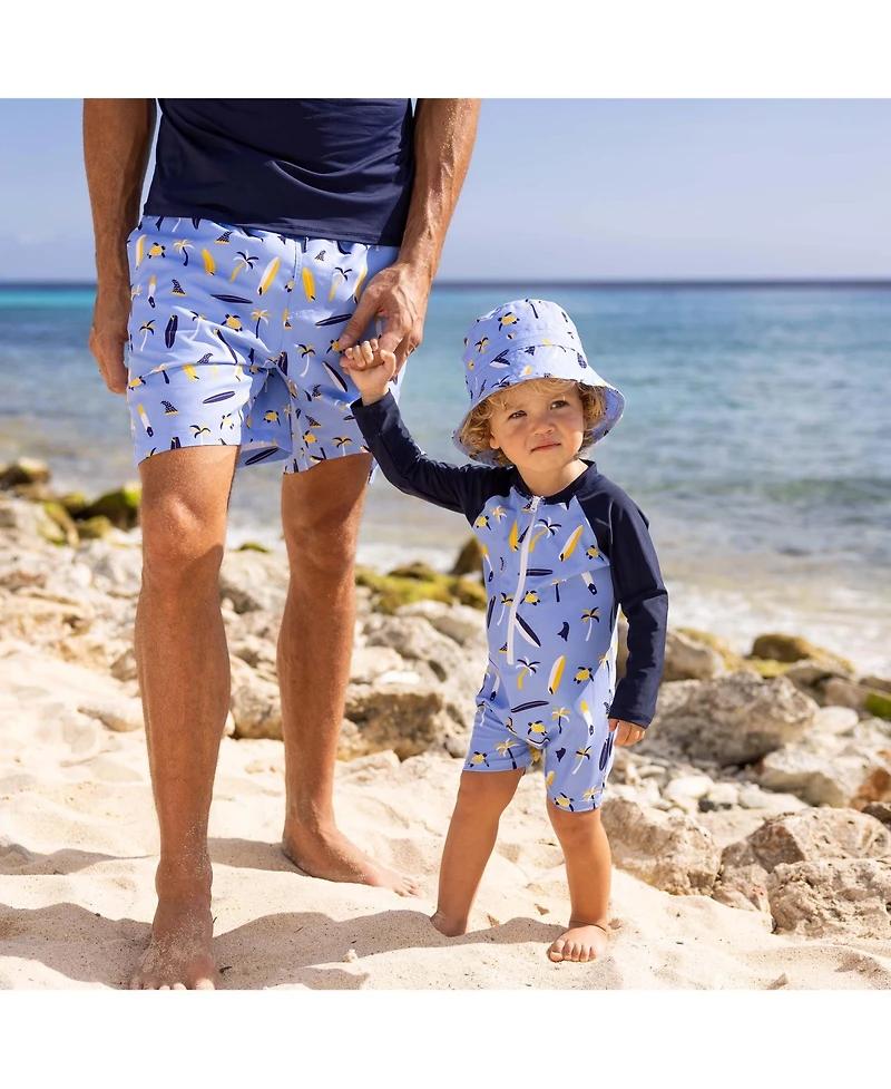 Snapper Rock Baby Boys Turtle Break Ls Sunsuit