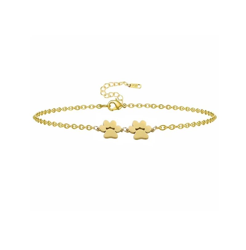 Fureverly Double Paw Print Bracelet