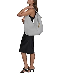 Donna Karan New York Baldwin Large Shoulder with Leather Wrapped Rounded Handle
