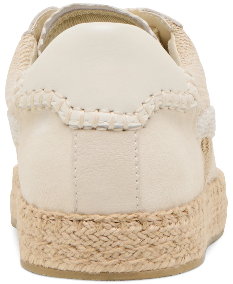 Dolce Vita Women's Notice Beaded Lace-Up Low-Profile Espadrille Sneakers