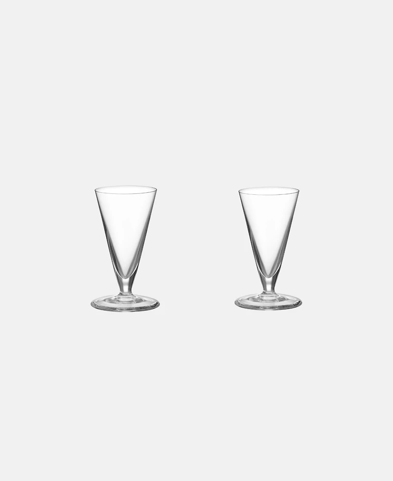 Orrefors Geometry Snaps Glass, Set of 2