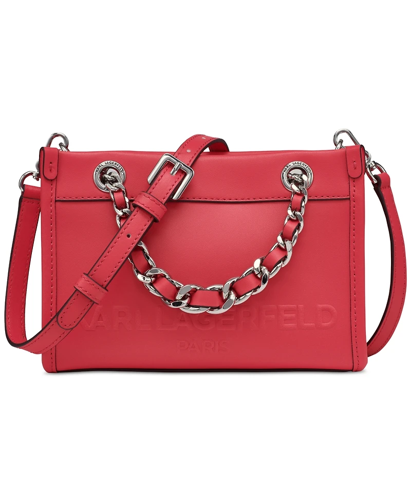 Karl Lagerfeld Paris Savoie Leather Crossbody