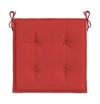 vidaXL Chair Cushion Set of 2 Red Oxford fabric, Foam fiber Medium
