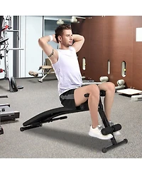 Adjustable Decline Sit Up Bench for Exercise for Home Gym