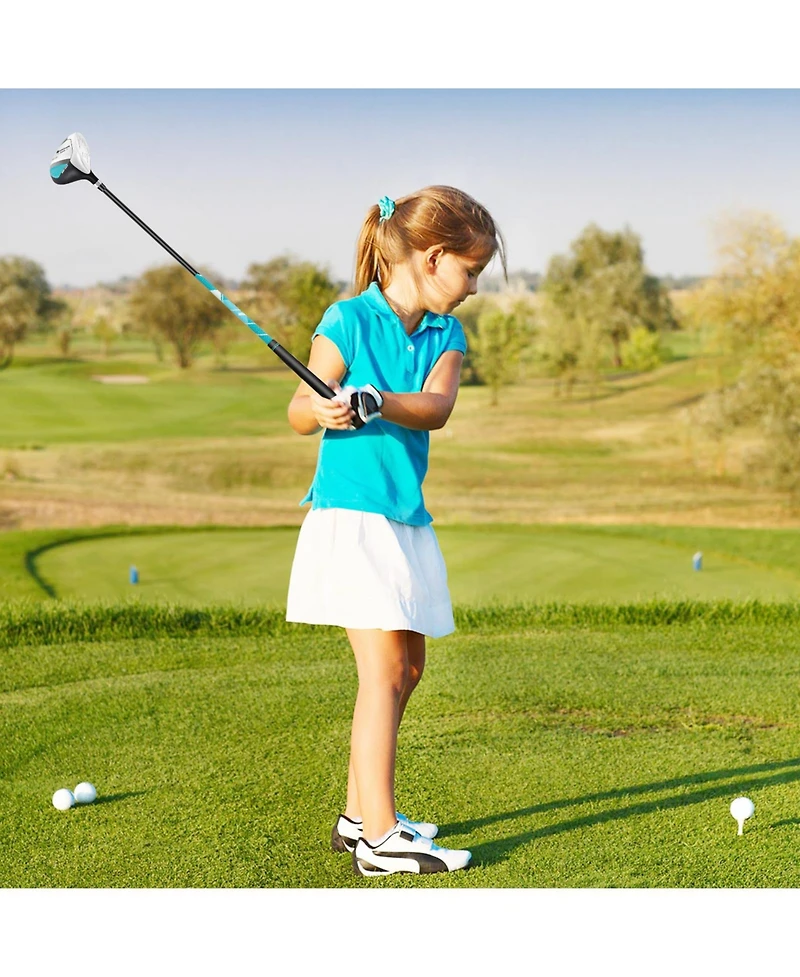 Junior Complete Golf Club Set for Kids with Rain Hood Right Hand Children Golf Age 8-10 Years Old