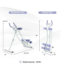 Ab Machine with Lcd Monitor and 4 Adjustable Heights