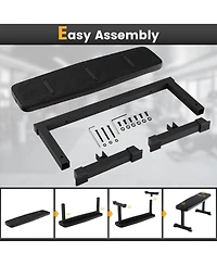 Flat Weight Bench 660 Lbs Heavy Duty Strength Training Bench for Home Gym